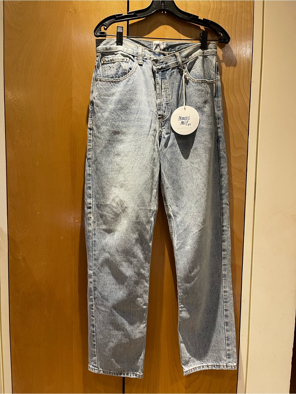 Princess Polly light blue denim jeans size 6 NWT